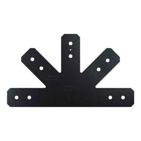 Simpson Strong-Tie Simpson Strong Tie 12:12 Pitch, Black Powder-Coated Gable Plate for 4x, 4PK APVGP1212-4